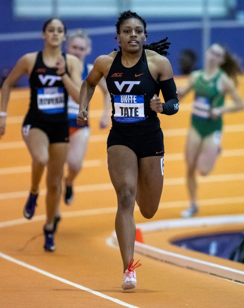 2021 ACC indoor track and field day 2, Caitlan Tate
